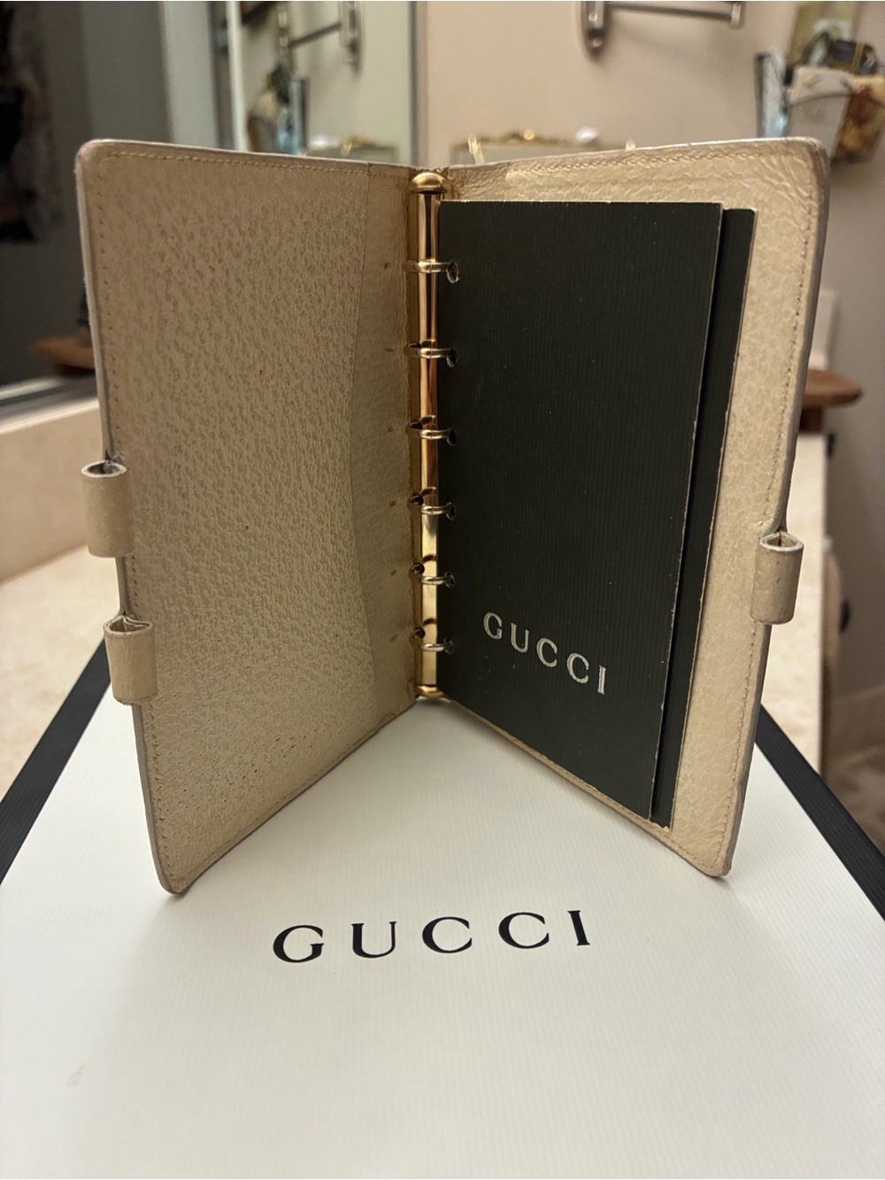 Gucci Authentic Leather Address/Planner 4“ x 5 1/2“